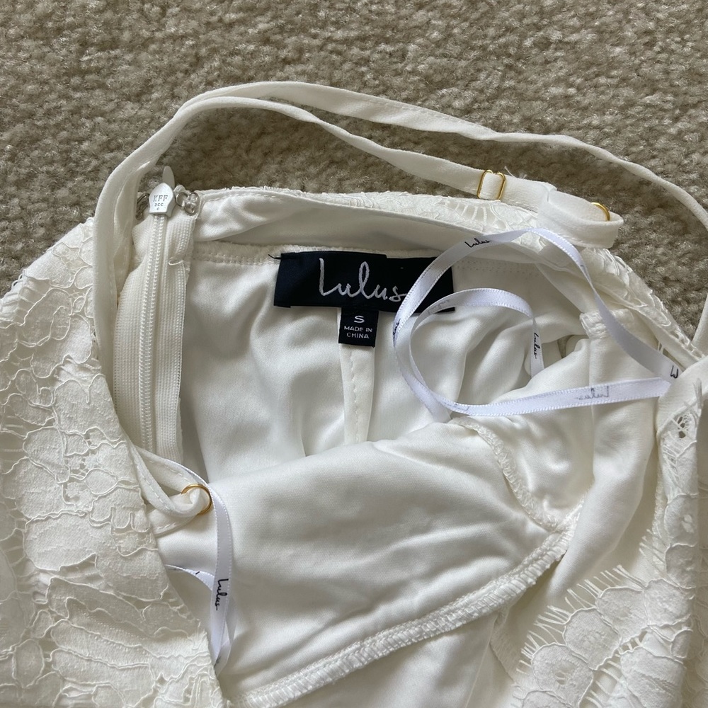 Lulus Flirting with Desire White Lace Bodycon Dress - Picture 7 of 7